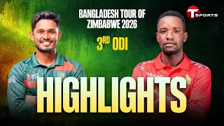 highlights bangladesh vs zimbabwe 3rd odi cricket bangladesh tour of zimbabwe t sports
