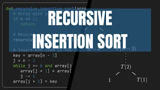 Recursive Insertion Sort