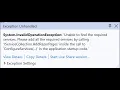 System InvalidOperationException IServiceCollection AddRazorPages Resolved