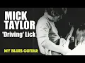 Mick Taylor Driving Sideways Blues Lick Guitar Lesson Bluesbreakers