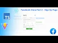 Create A Facebook Clone With React And TS Part 2 - Fixing Login And Creating Sign Up