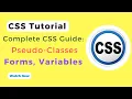 CSS Tutorials 14 Pseudo-Classes Form Styling and Creating Variables Beginner to Advanced