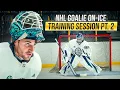 NHL Goalie FULL On-Ice Training Session PT 2