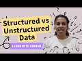 Structured vs Unstructured Data in Data Science Understanding Data Types