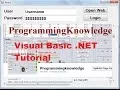 Visual Basic NET Tutorial 55 - How to login to a website using VB NET