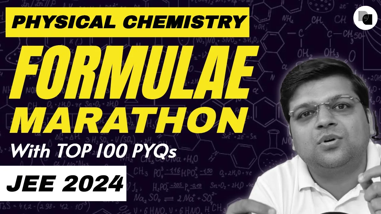 Complete PHYSICAL CHEMISTRY Formulae Marathon in ONE VIDEO | JEE 2024 - DexterChem