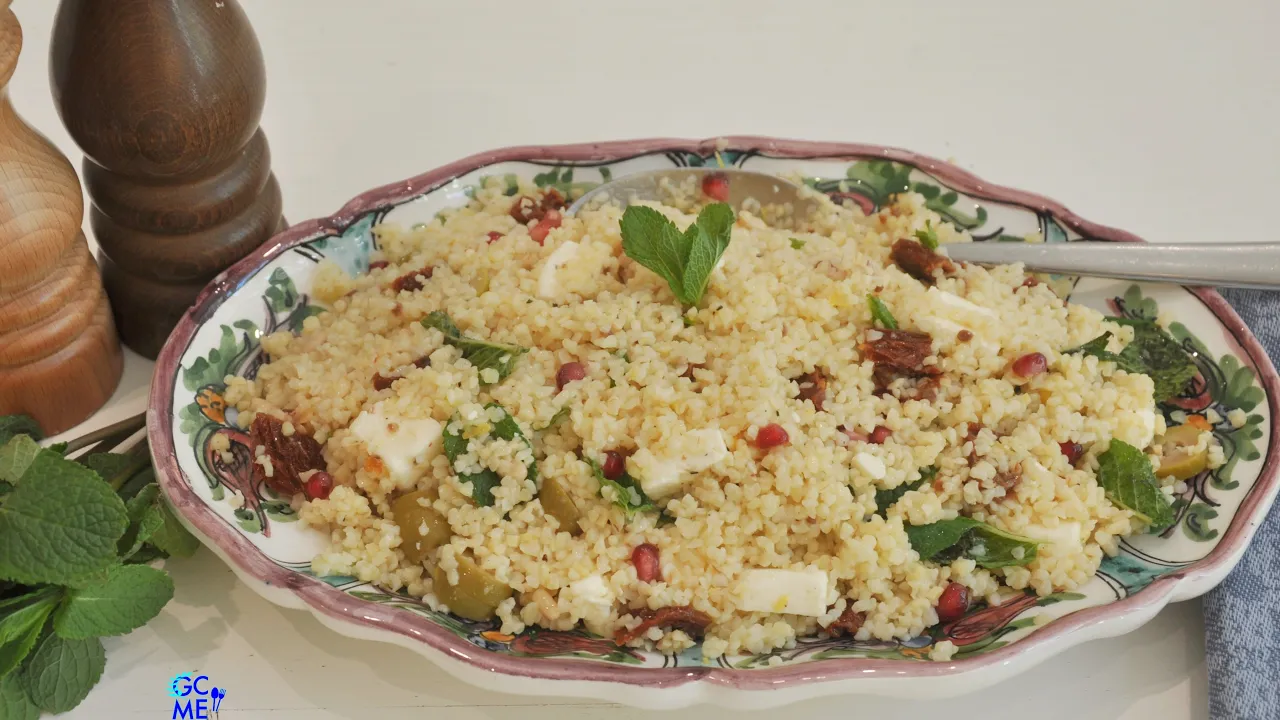 Tabbouleh or Tabouli Salad with Feta cheese -    