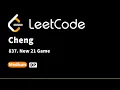 LeetCode 837 New 21 Game