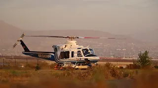 San Diego Sheriff s ASTREA Copter 11 landing and taking off