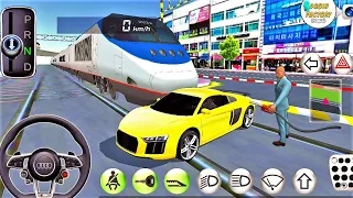 AUDI Car VS Bullet TRAIN - Driver s License Examination Sim