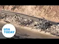 Download Lagu USA TODAY photographer in a helicopter captures fire damage in Malibu | USA TODAY