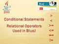 Relational Operators used in BLUEJ with Conditional Statements