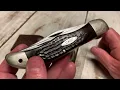 1978 Case XX 6265-SAB USA jigged wood handles folding hunter pocket knife with leather sheath