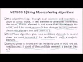 Majority Element GeeksforGeeks