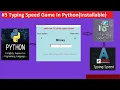 Typing Speed Game using Python in Hindi Python mini projects for codecoder