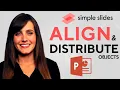 How to Align and Distribute Objects on Microsoft PowerPoint