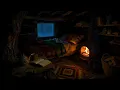 I’ve Never Slept This Deeply | Hidden Winter Shelter, Fireplace & Blizzard Outside