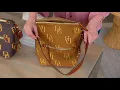 Dooney Bourke Coated Cotton Monogram Sac on QVC