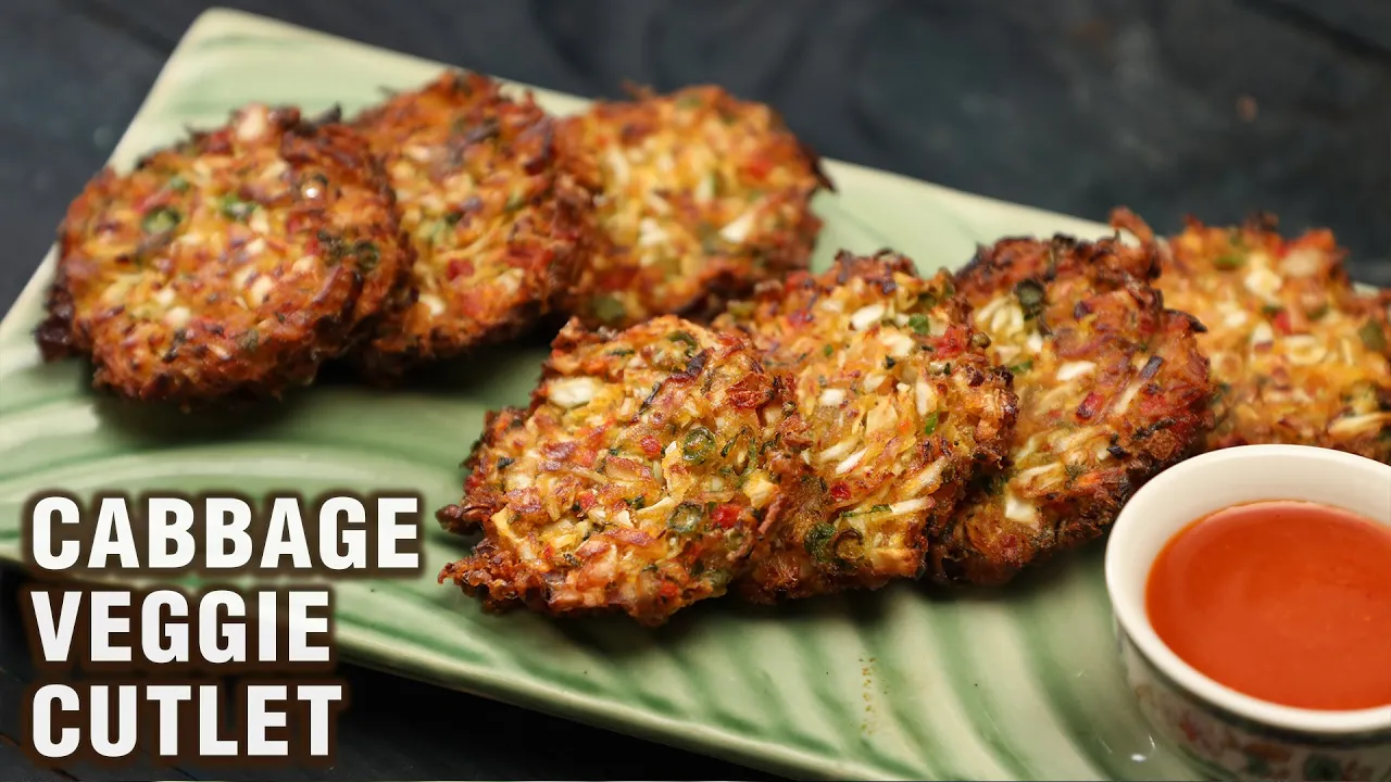 Cabbage Veggie Cutlet Recipe   Quick Snacks/Breakfast   Cabbage Patties   Evening Tea Time Recipe