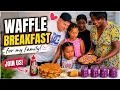 What My Family Eats for Breakfast Waffle Morning
