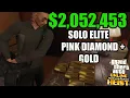 GTA Online Cayo Perico Heist - Pink Diamond Gold SOLO Elite 2 052 453