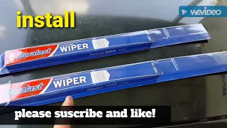 Duralast Conventional Wiper Blades Install