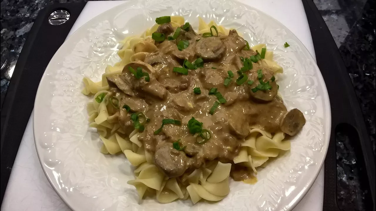 Start Sarah Carey's rich and comforting Slow Cooker Beef Stroganoff recipe in the morning and it'll . 