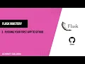 Flask Mastery Pushing Your First Flask App to GitHub