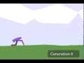 Genetic Algorithm Learning to walk - OpenAI Gym