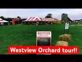 Walking tour of Westview Orchard Washington Michigan USA