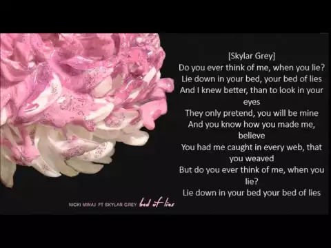 Download MP3 Nicki Minaj - Bed of Lies (Lyrics) ft. Skylar Grey