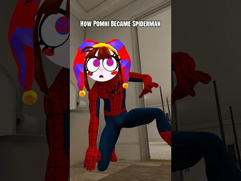 How Pomni Became Spiderman 😂 #theamazingdigitalcircus #spiderman #vrchat