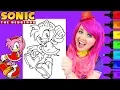 Coloring Amy Rose Sonic The Hedgehog Coloring Page Prismacolor Paint Markers KiMMi THE CLOWN