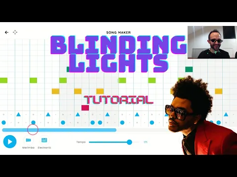 BLINDING LIGHTS on Chrome Music Lab