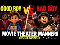 GOOD BOY VS BAD BOY MOVIE THEATER MANNERS SLOW ENGLISH EPISODE 29