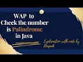 Palindrome Program Java Interview Programming questions