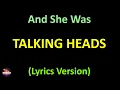 Talking Heads - And She Was version