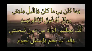 أما و الذي لا يعلم الغيب غيره    حاتم الطائي دندنها