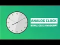 Analog Clock Using Html CSS JavaScript