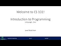 Lecture-1 CS-101 Introduction to Java Programming