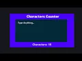 Mini Project Characters Counter Using Html Css Javascript Quick Javascript Tutorial