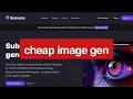 is this the cheapest ai image generation api ever 1 700 images for just 1