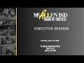 McAllen ISD Regular Board Meeting April 14 2026