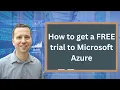 FREE TRIAL Get a FREE Azure Subscription to Try Out Microsoft s Cloud Services
