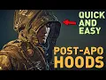 Post-apo HOODS 3 FAST methods to make a cool hood for your costume