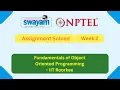 Fundamentals of Object Oriented Programming Week 2 NPTEL ANSWERS 2026