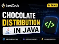 Chocolate Distribution in Java LeetCode Problems Crack Interviews