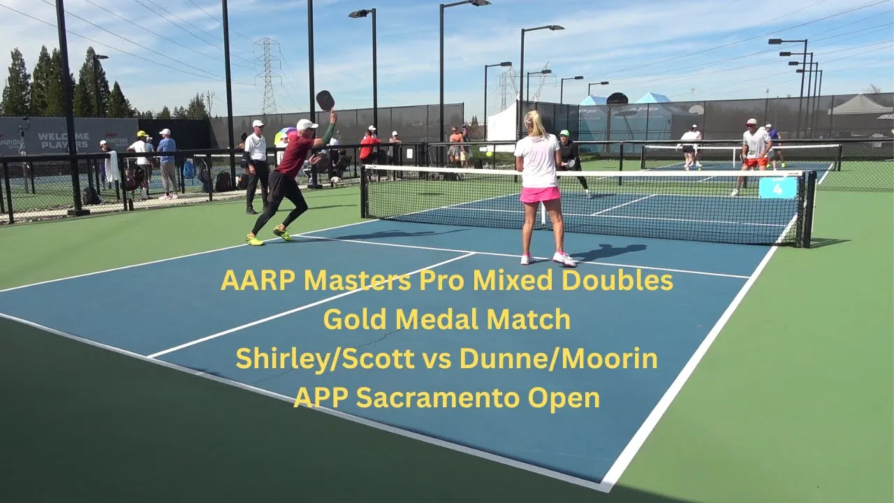 AARP Masters Mixed Pro Doubles Gold Medal Match Shirley/Scott vs Dunne/Moorin