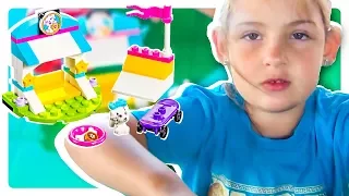 Лего Френдс 41304. Выставка щенков. Скейт парк / Распаковка.  Lego Friends 41304