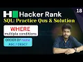 18 Employee Salaries Hackerrank sql questions SQL sql tutorial sql full course